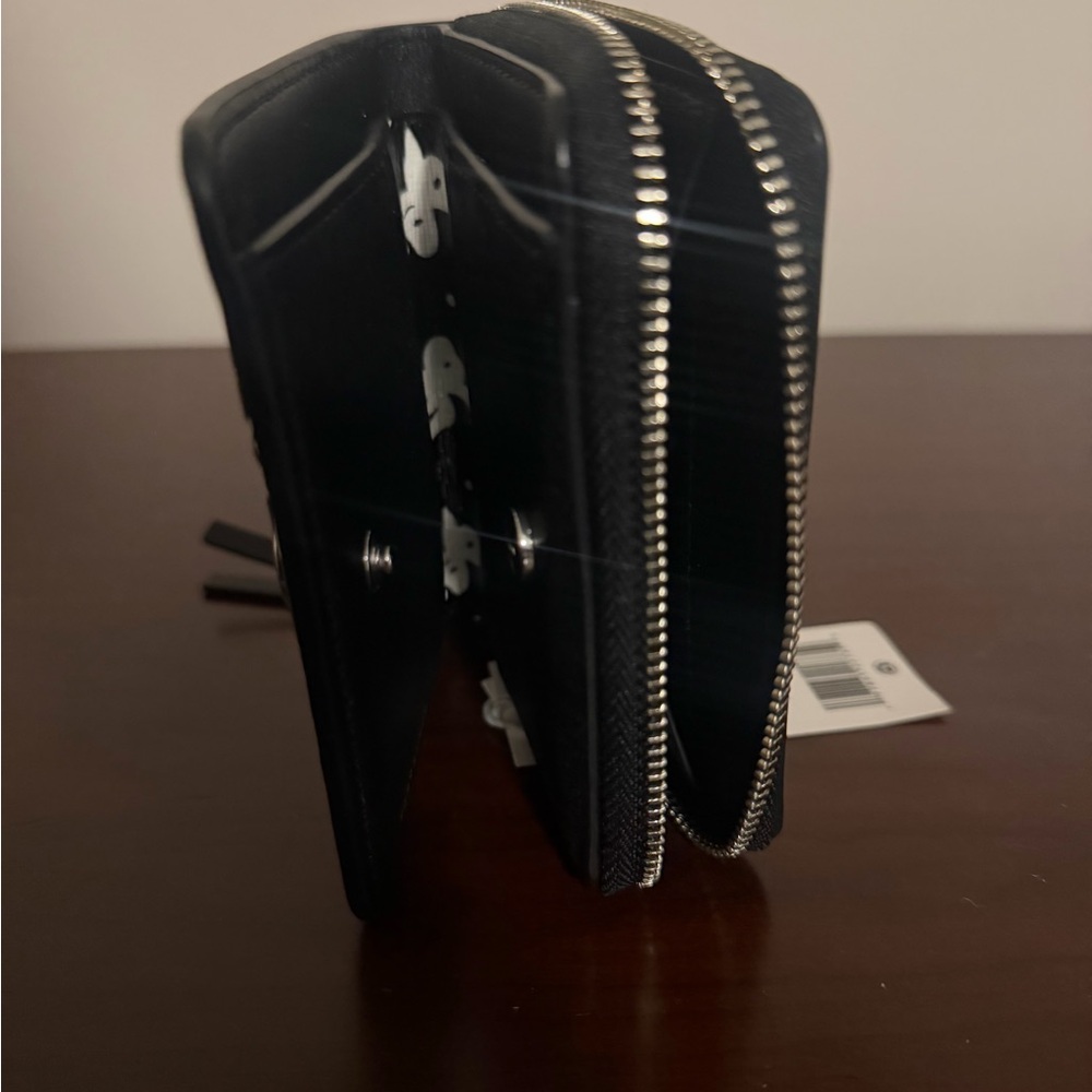 Tory Burch Black and White Polka Dot Wallet - Picture 3 of 5